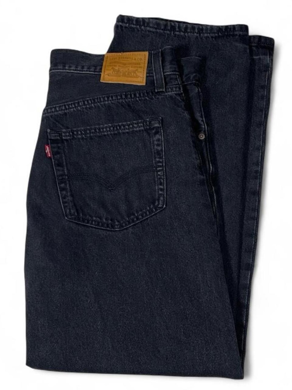 Levi's Premium ‘Big E’ Easy Dad Wide Leg Black Jeans Women’s Size 32/W35 L30